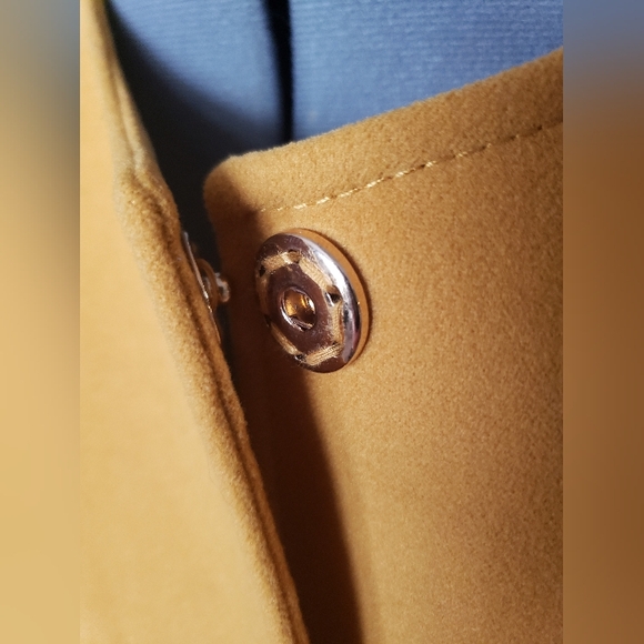 SALE 💣 Y London Faux Fur Pocket Coat Kaban Safran - Picture 5 of 9